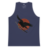 Ronin Raven Men’s premium tank top Harbor Blue - Samurai Original