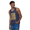 Mono No Aware Japanese Calligraphy Men's Premium Tank Top - Samurai Original
