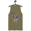 Tiger Flame Japanese Art Men's Premium Tank Top - Samurai Original