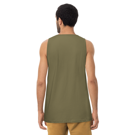 Cat Samurai Tea Ceremony Ukiyo-e Men's Premium Tank Top - Samurai Original