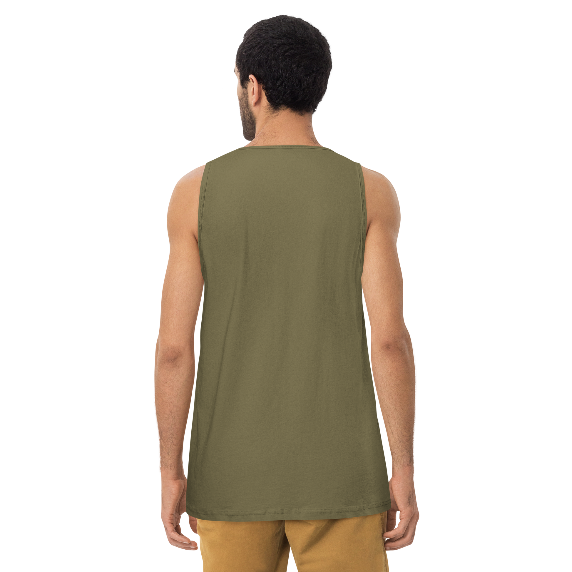 Cat Samurai Tea Ceremony Ukiyo-e Men's Premium Tank Top - Samurai Original