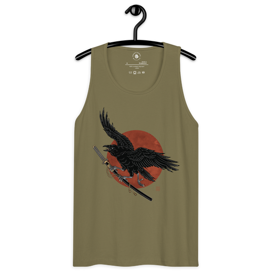 Ronin Raven Men’s premium tank top - Samurai Original