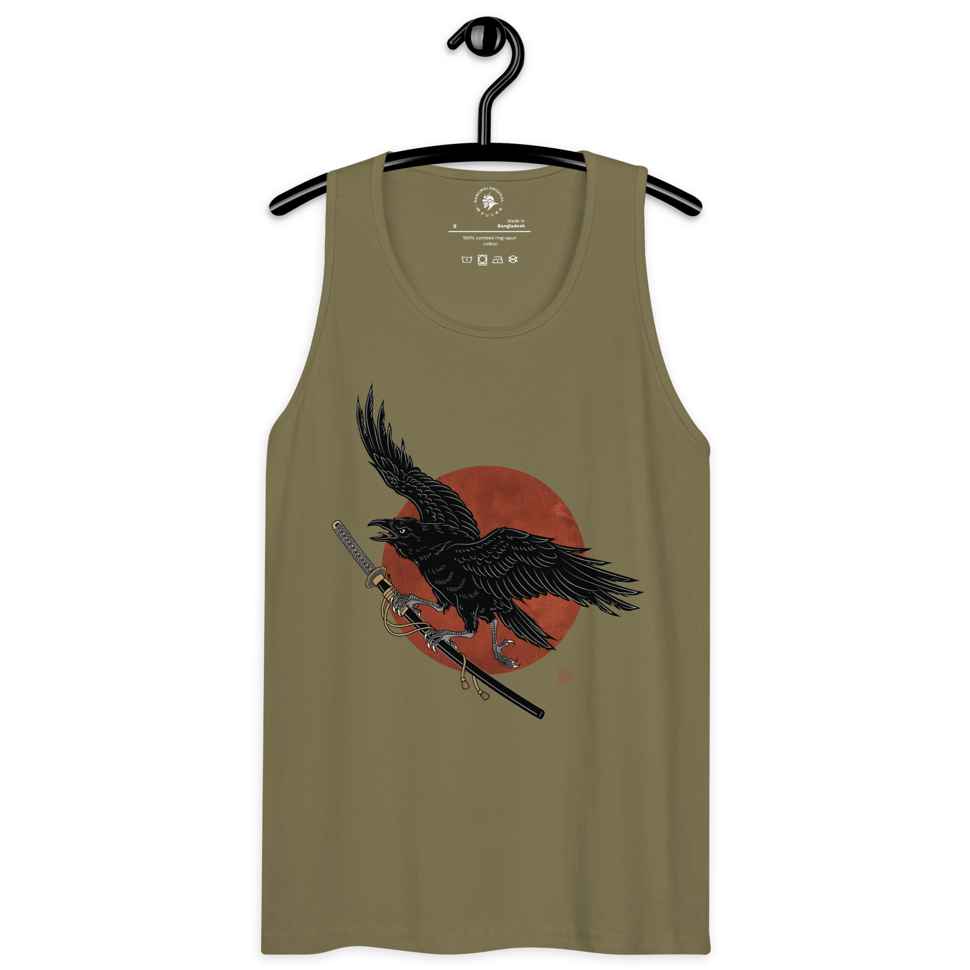 Ronin Raven Men’s premium tank top - Samurai Original