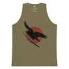 Ronin Raven Men’s premium tank top Military Green - Samurai Original