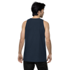 Japanese Crane and Pine Tree Ukiyo-e Men's Premium Tank Top - Samurai Original