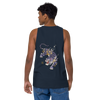 Tiger Flame Japanese Art Men's Premium Tank Top - Samurai Original