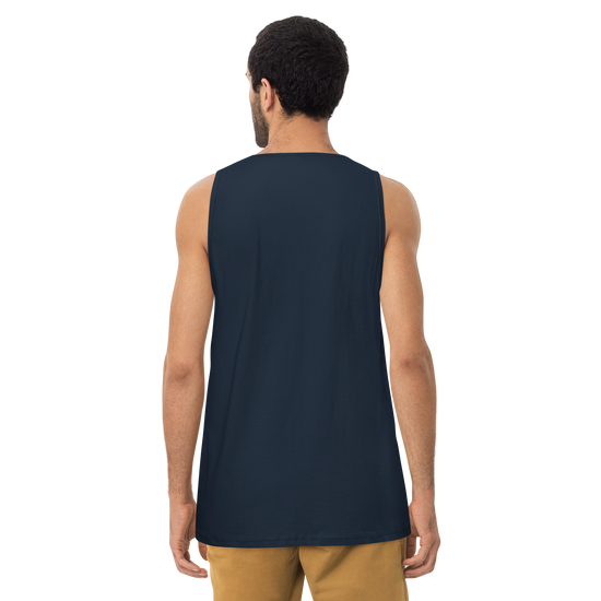 Cat Samurai Tea Ceremony Ukiyo-e Men's Premium Tank Top - Samurai Original