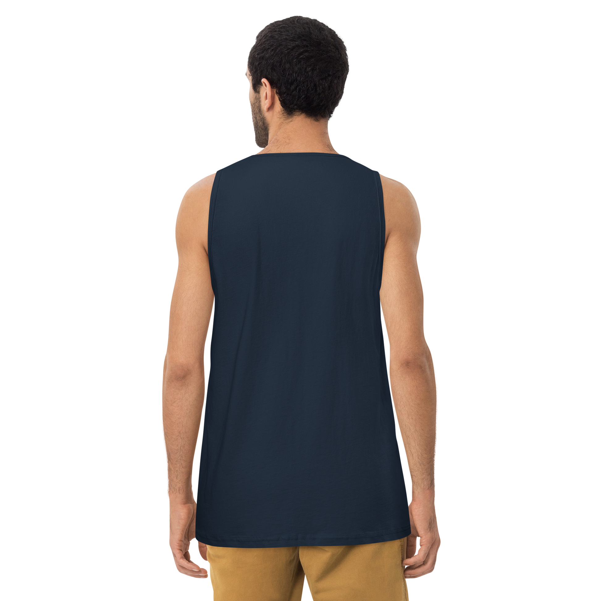 Cat Samurai Tea Ceremony Ukiyo-e Men's Premium Tank Top - Samurai Original