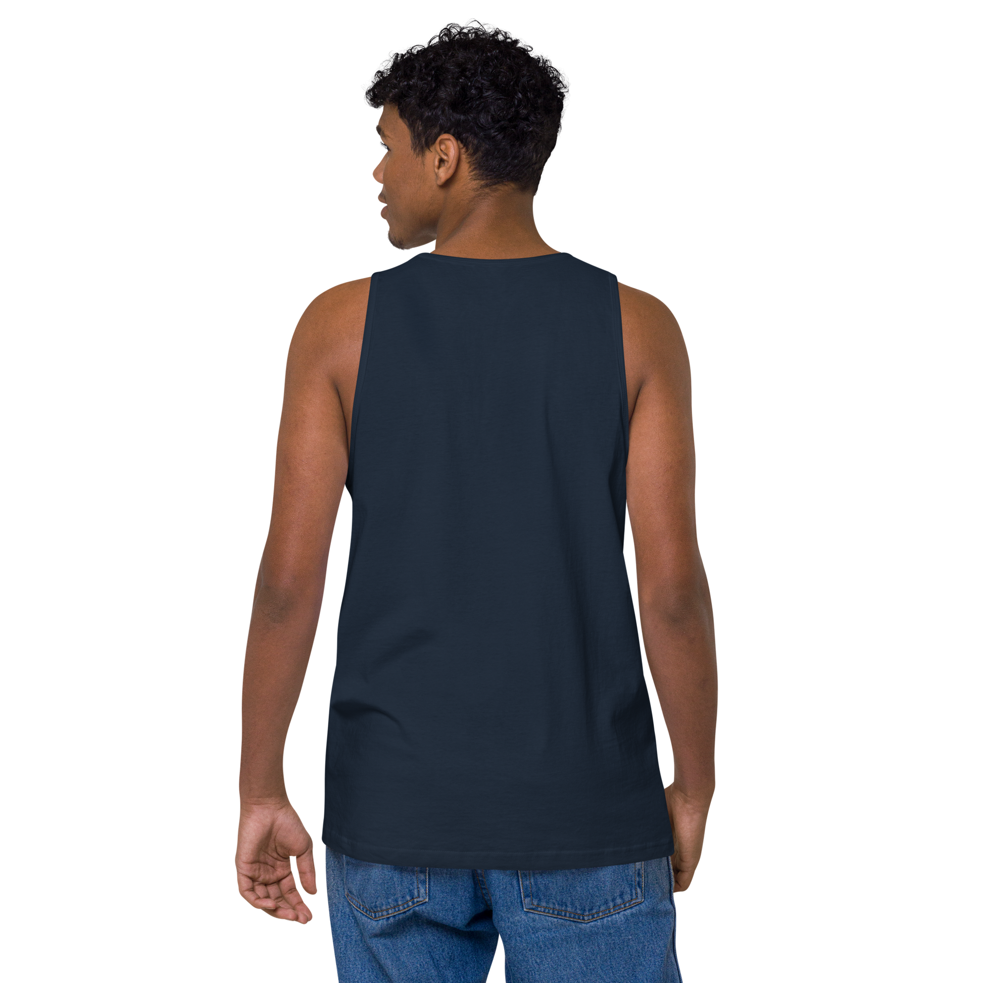 Ronin Guitar Blues Japanese Art Men's Premium Tank Top - Samurai Original