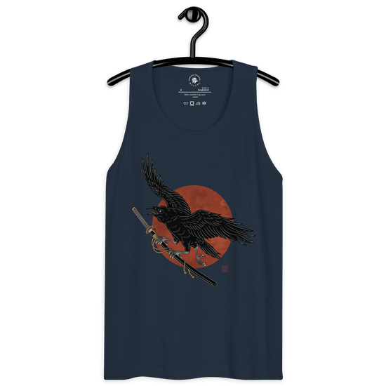 Ronin Raven Men’s premium tank top - Samurai Original