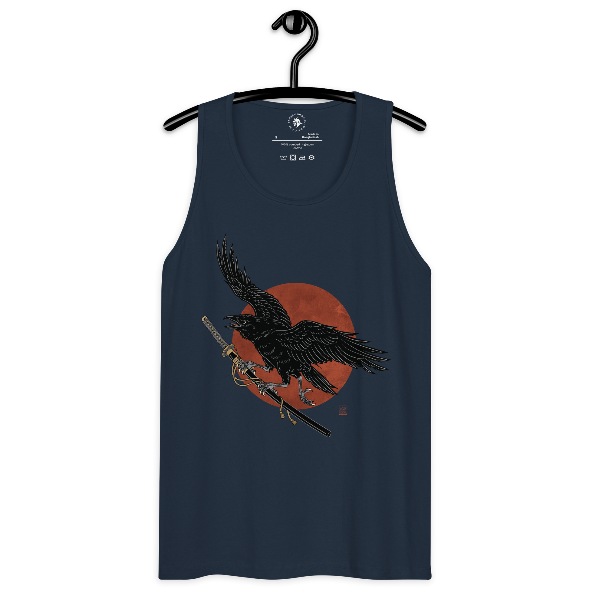 Ronin Raven Men’s premium tank top - Samurai Original