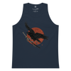 Ronin Raven Men’s premium tank top Navy - Samurai Original