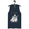 Ronin Guitar Blues Japanese Art Men's Premium Tank Top - Samurai Original