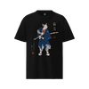 Samurai Cat Japanese Tattoo Organic T-Shirt Black - Samurai Original