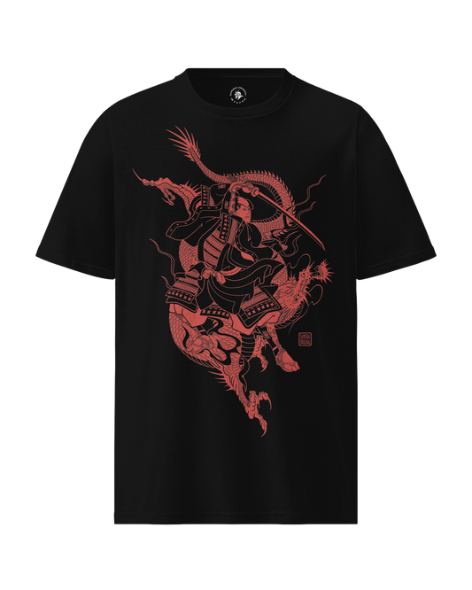 Samurai & Dragon Organic T-Shirt
