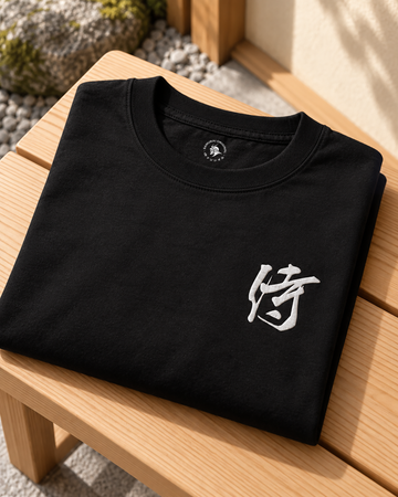 Samurai Kanji Embroidered Classic T-Shirt