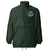 Mono No Aware Japanese Calligraphy Unisex windbreaker Forest Green - Samurai Original