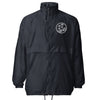 Mono No Aware Japanese Calligraphy Unisex windbreaker Navy - Samurai Original