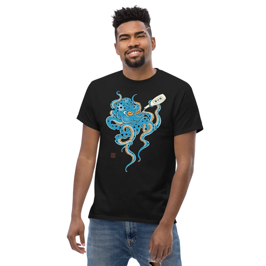Tipsy Octopus Japanese Sake Classic T-Shirt - Samurai Original