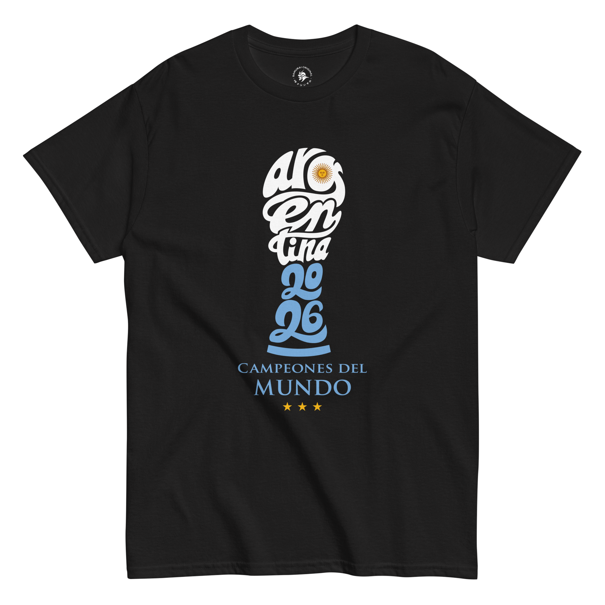 Argentina 2026 Champions Classic T-shirt Black - Samurai Original
