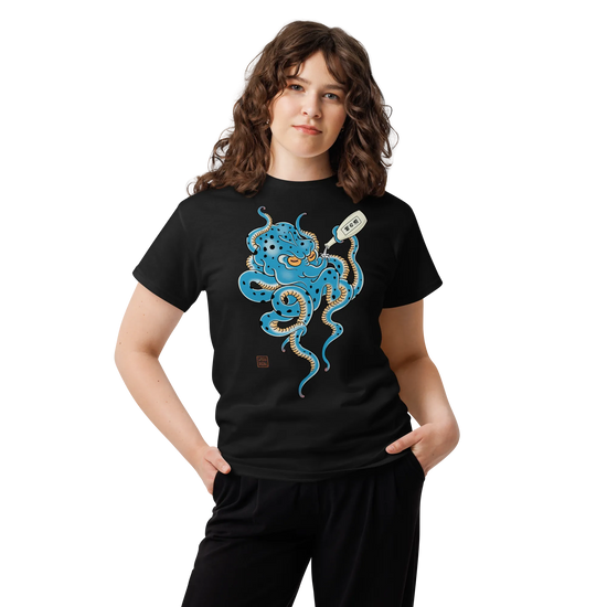 Tipsy Octopus Japanese Sake Classic T-Shirt - Samurai Original
