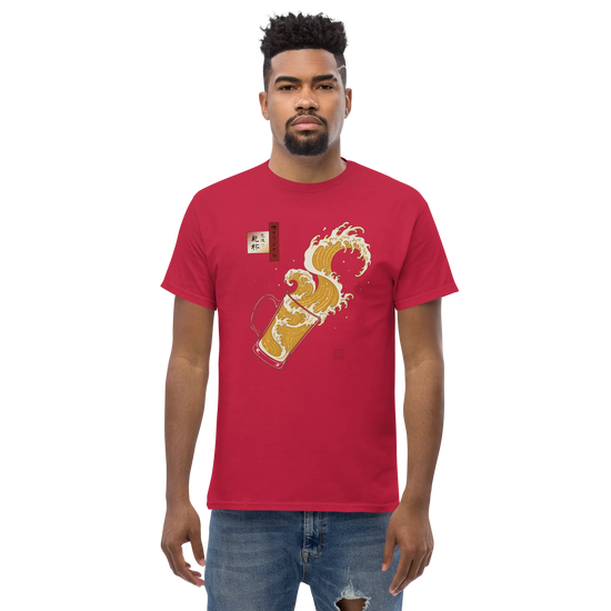 Beer Wave Ukiyo-e Classic T-Shirt - Samurai Original