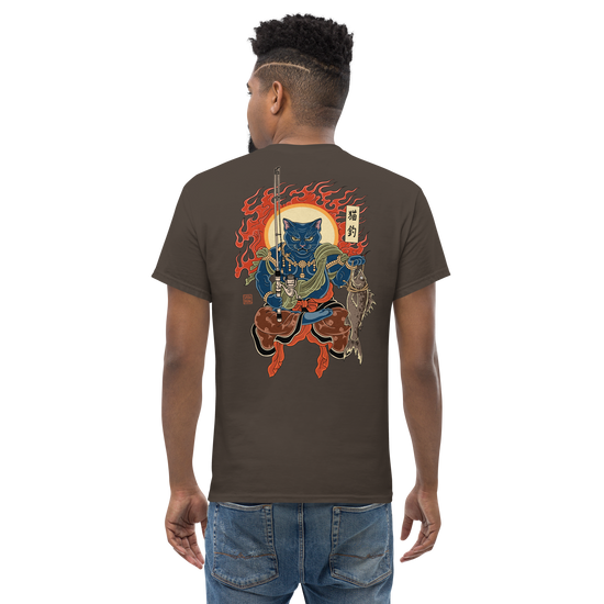 The Great Neko Fishing T-shirt Classic - Samurai Original