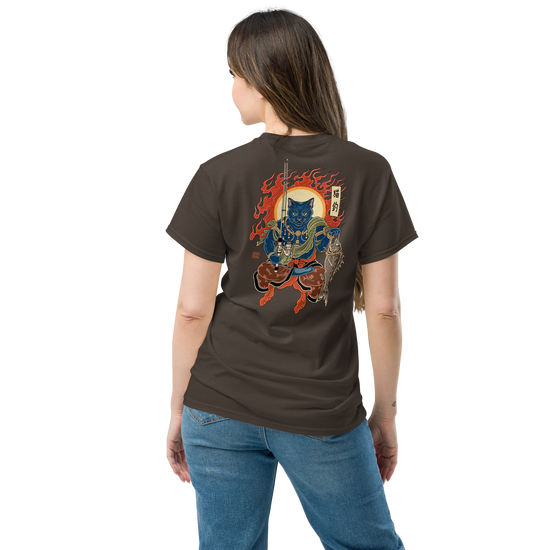The Great Neko Fishing T-shirt Classic - Samurai Original