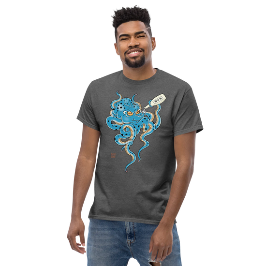Tipsy Octopus Japanese Sake Classic T-Shirt - Samurai Original