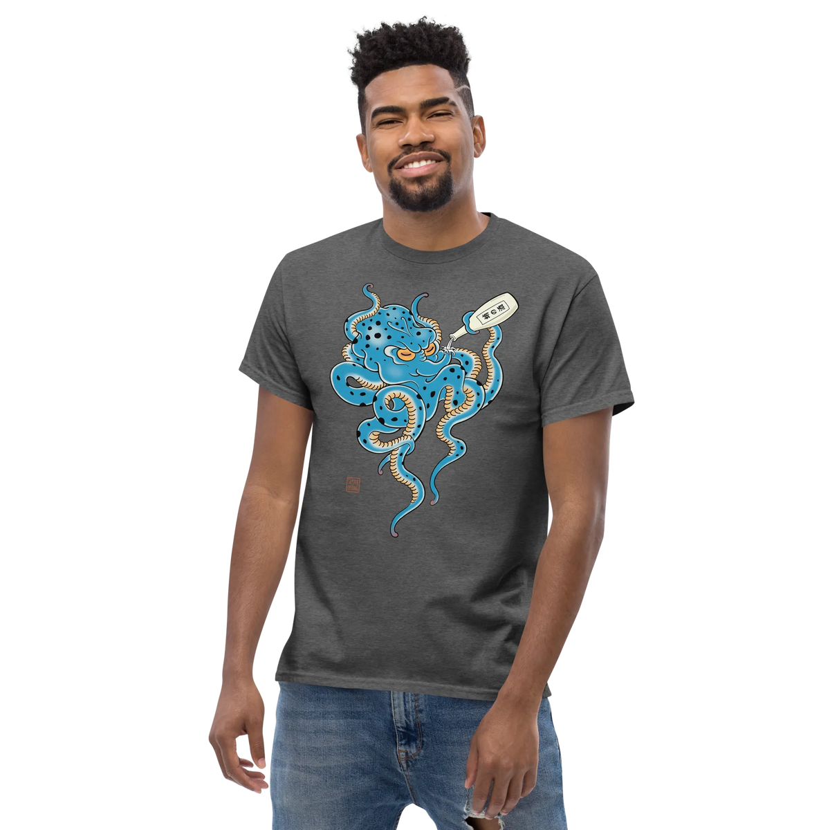 Tipsy Octopus Japanese Sake Classic T-Shirt - Samurai Original