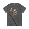 Samurai Frog Acoustic Guitar Classic T-Shirt Dark Heather - Samurai Original
