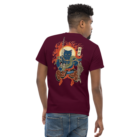 The Great Neko Fishing T-shirt Classic - Samurai Original