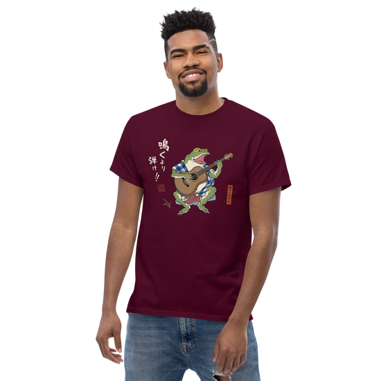 Samurai Frog Acoustic Guitar Classic T-Shirt - Samurai Original