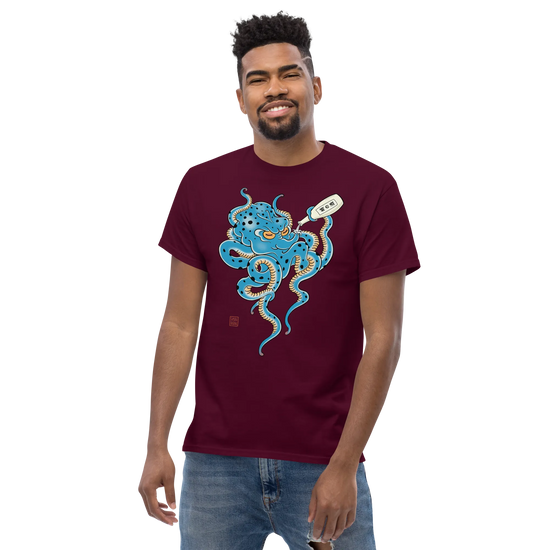 Tipsy Octopus Japanese Sake Classic T-Shirt - Samurai Original