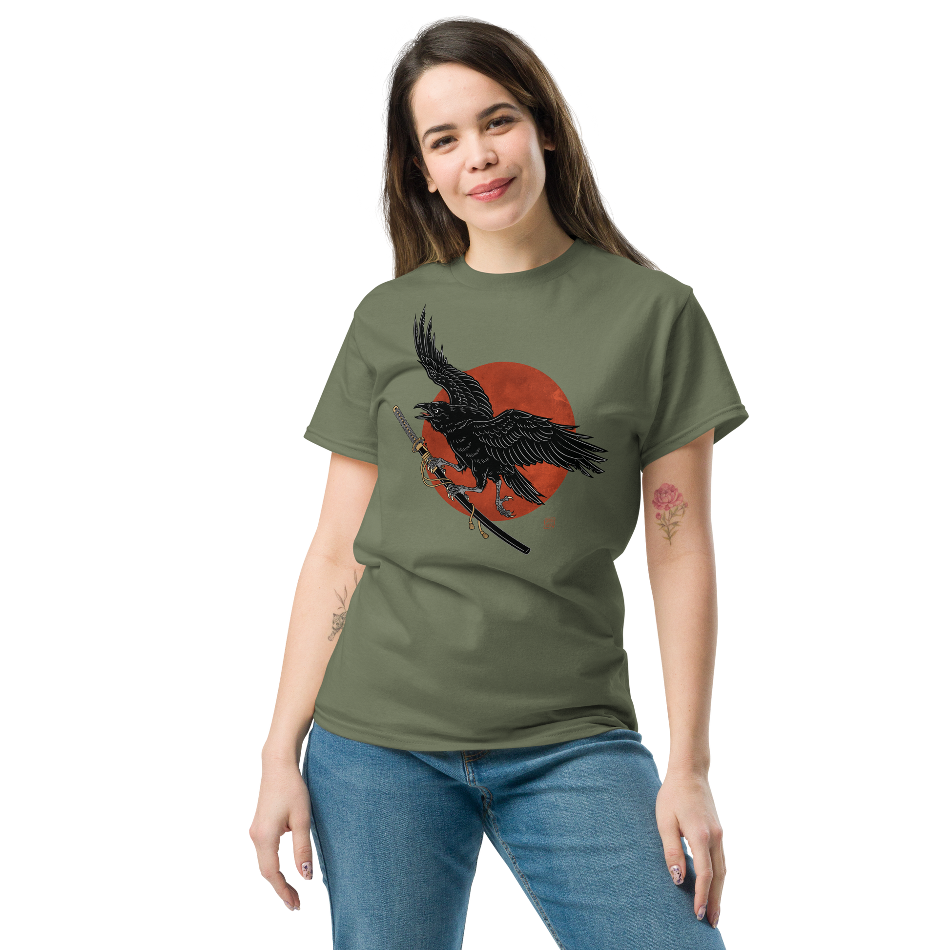 Ronin Raven Classic T-shirt - Samurai Original