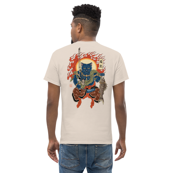 The Great Neko Fishing T-shirt Classic - Samurai Original