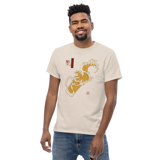 Beer Wave Ukiyo-e Classic T-Shirt - Samurai Original