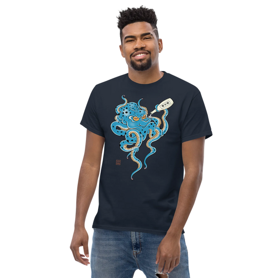 Tipsy Octopus Japanese Sake Classic T-Shirt - Samurai Original