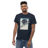 Skiing Samurai Ukiyo-e Classic T-Shirt - Samurai Original