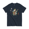 Samurai Frog Acoustic Guitar Classic T-Shirt Navy - Samurai Original