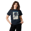 Skiing Samurai Ukiyo-e Classic T-Shirt - Samurai Original