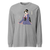 Geisha Harmonica Japanese Ukiyo-e Unisex Long Sleeve Tee