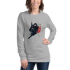 Ninja Santa Christmas Japanese Ukiyo-e Unisex Long Sleeve Tee