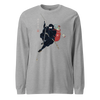 Ninja Santa Christmas Japanese Ukiyo-e Unisex Long Sleeve Tee