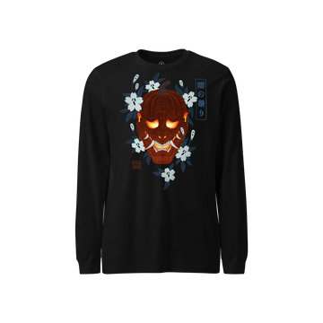 Hannya Pumpkin Halloween Japanese Ukiyo-e Unisex Long Sleeve Tee