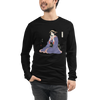 Geisha Harmonica Japanese Ukiyo-e Unisex Long Sleeve Tee