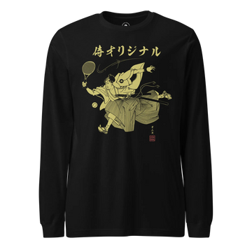 Samurai Tennis Japanese Ukiyo-e Unisex Long Sleeve Tee No.3