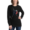 Ninja Santa Christmas Japanese Ukiyo-e Unisex Long Sleeve Tee