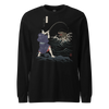 Samurai vs Sea Monste Japanese Ukiyo-e Unisex Long Sleeve Tee