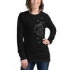 Japanese Custom Name Lucky Gourd Crest Unisex Long Sleeve Tee